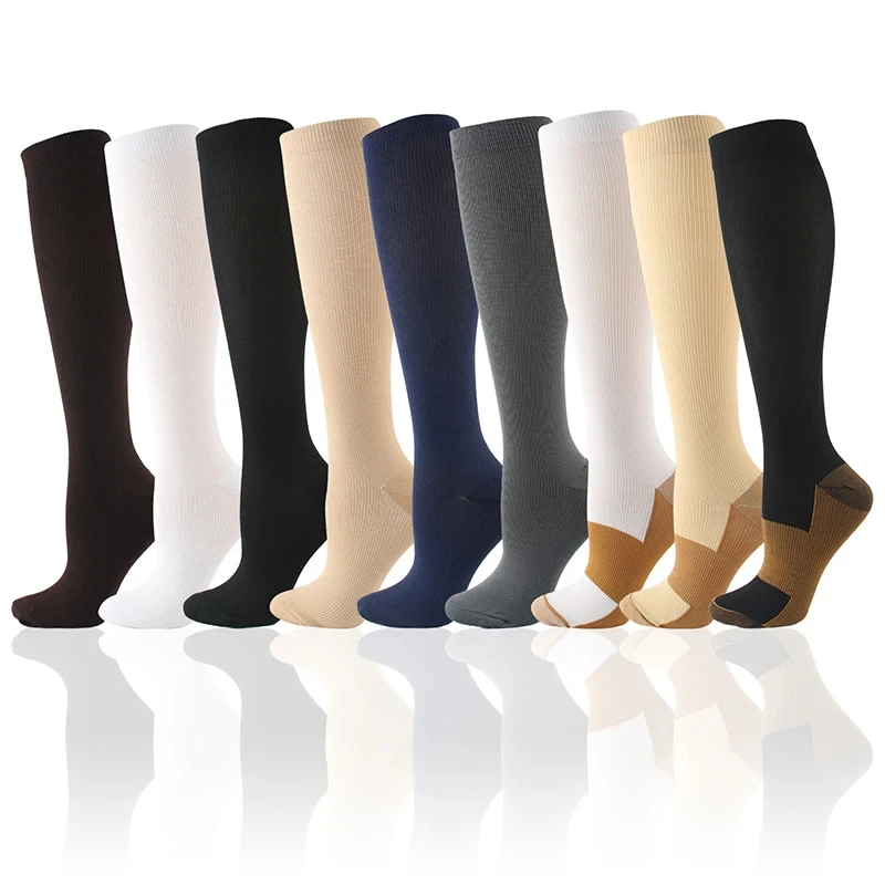 Compression Sock Medical - Носки компрессионные медицинские однотонные до колен,
