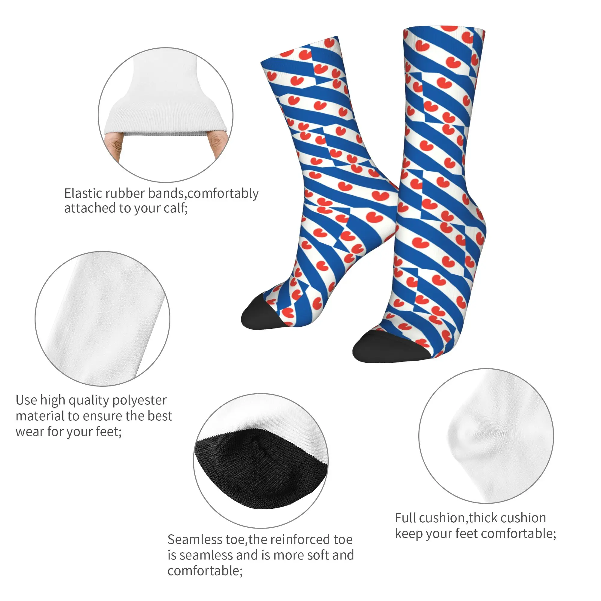 Мужские носки с флагом Фрислан – обзор и цена Dress Sock Men